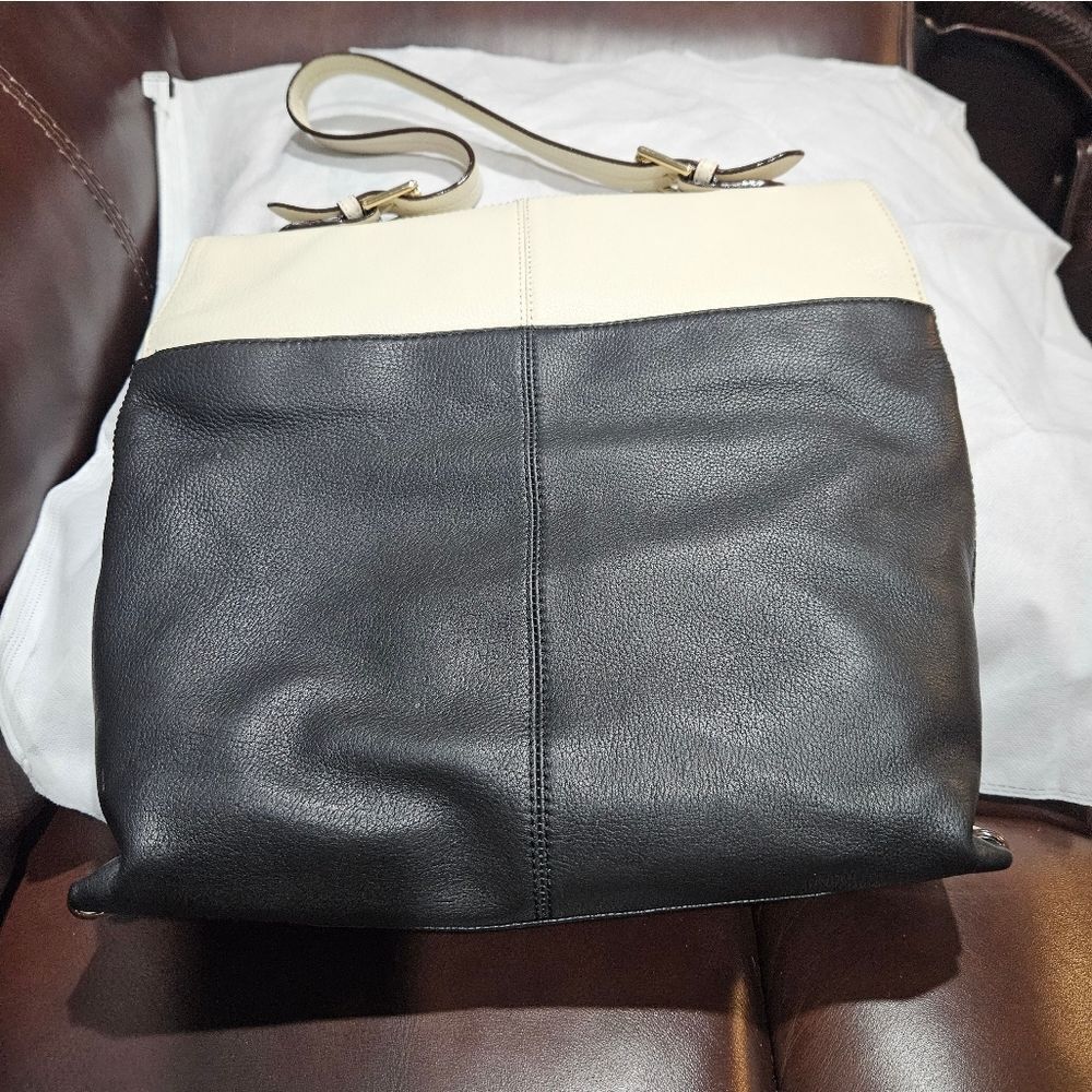 Isaac Mizrahi Black and Camel colored Bag